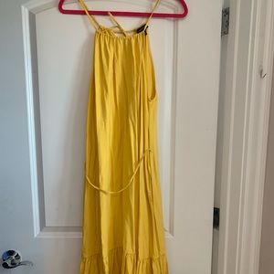 Banana Republic yellow maxi dress